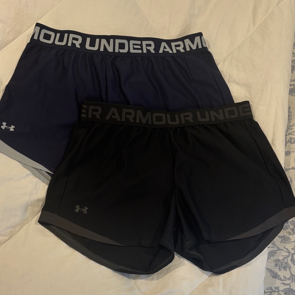 Under Armour Women’s Athletic Shorts Duo — Navy & Black size M
